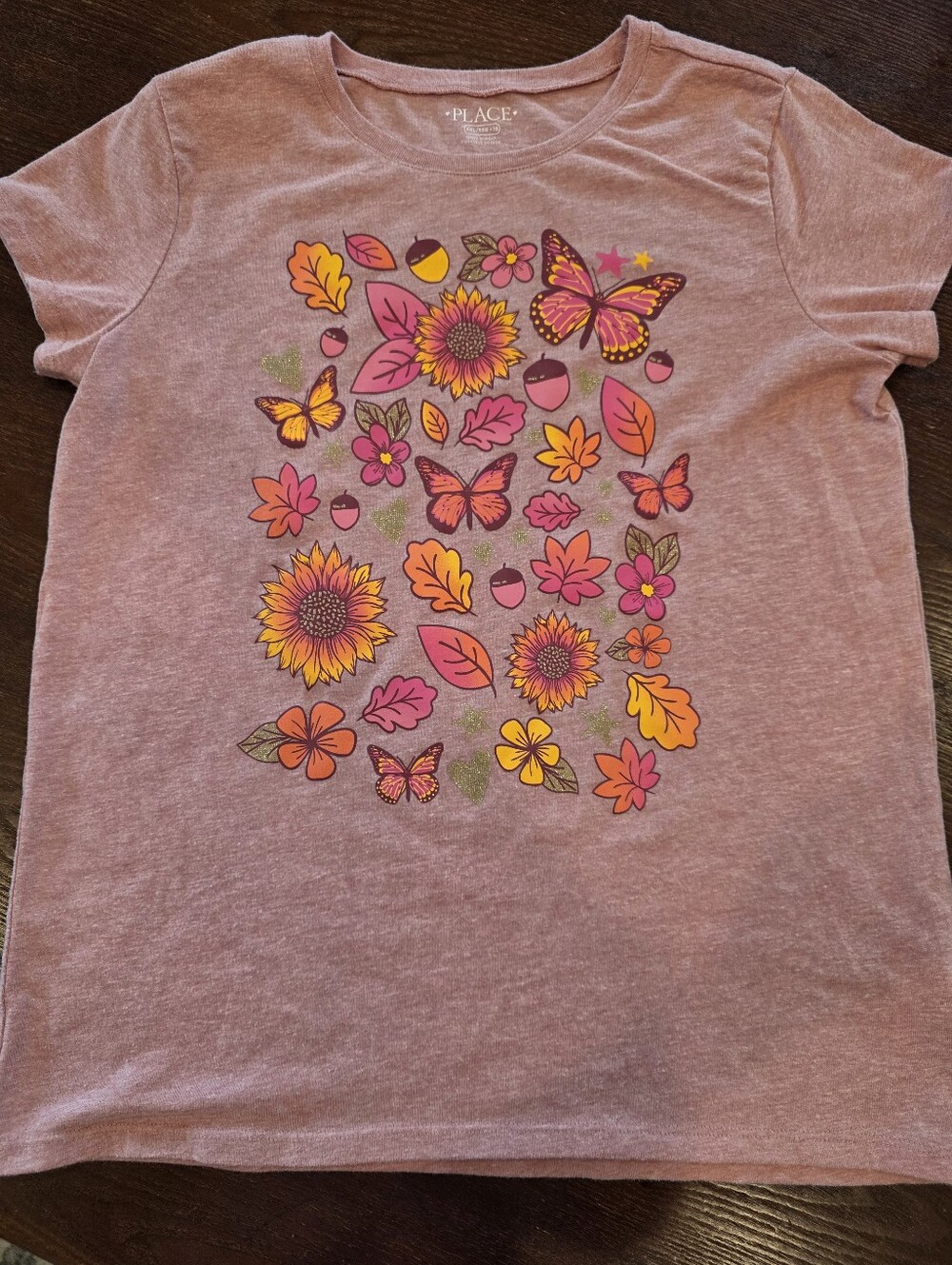 The Children's Place Girls XXL 16 Fall Graphic Tee
